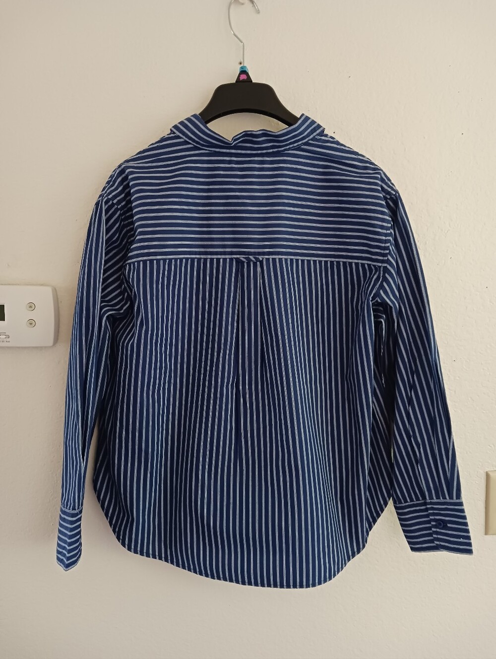 Japna Navy Stripe Button Down Shirt - Picture 2 of 4